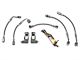 OPR Braided Stainless Complete Brake Hose Kit; Front and Rear (94-95 Mustang GT)