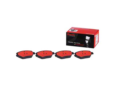 Brembo NAO Ceramic Brake Pads; Front Pair (16-24 Camaro LS & LT w/ Single Piston Front Calipers)