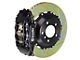 Brembo GT Series 4-Piston Front Big Brake Kit with 13-Inch 2-Piece Type 1 Slotted Rotors; Black Calipers (98-02 Camaro)