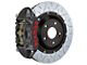 Brembo GT-S Series 4-Piston Rear Big Brake Kit with 15-Inch 2-Piece Type 3 Slotted Rotors; Black Hard Anodized Calipers (10-15 Camaro, Excluding Z/28)