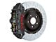 Brembo GT-S Series 6-Piston Front Big Brake Kit with 15-Inch 2-Piece Type 3 Slotted Rotors; Black Hard Anodized Calipers (16-24 Camaro LS, LT, SS)