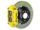 Brembo GT Series 4-Piston Rear Big Brake Kit with 15-Inch 2-Piece Type 1 Slotted Rotors; Yellow Calipers (16-24 Camaro SS)