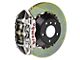 Brembo GT Series 4-Piston Rear Big Brake Kit with 15-Inch 2-Piece Type 1 Slotted Rotors; Nickel Plated Calipers (16-24 Camaro SS)