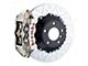 Brembo GT Series 4-Piston Rear Big Brake Kit with 15-Inch 2-Piece Type 3 Slotted Rotors; Nickel Plated Calipers (16-24 Camaro SS)