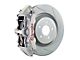Brembo GT Series 6-Piston Front Big Brake Kit with 14-Inch 1-Piece Type 1 Slotted Rotors; Silver Calipers (16-24 Camaro LS, LT, SS)