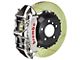 Brembo GT Series 6-Piston Front Big Brake Kit with 15-Inch 2-Piece Type 1 Slotted Rotors; Nickel Plated Calipers (10-15 V6 Camaro)