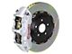 Brembo GT Series 6-Piston Front Big Brake Kit with 15-Inch 2-Piece Type 1 Slotted Rotors; Silver Calipers (10-15 Camaro SS)