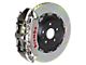 Brembo GT Series 6-Piston Front Big Brake Kit with 15-Inch 2-Piece Type 1 Slotted Rotors; Nickel Plated Calipers (10-15 Camaro SS)