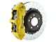 Brembo GT Series 6-Piston Front Big Brake Kit with 15-Inch 2-Piece Type 3 Slotted Rotors; Yellow Calipers (10-15 V6 Camaro)