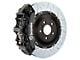 Brembo GT Series 6-Piston Front Big Brake Kit with 15-Inch 2-Piece Type 3 Slotted Rotors; Black Calipers (16-24 Camaro LS, LT, SS)