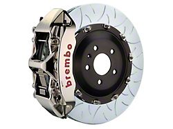 Brembo GT Series 6-Piston Front Big Brake Kit with 15.90-Inch 2-Piece Type 3 Slotted Rotors; Nickel Plated Calipers (16-24 Camaro SS)