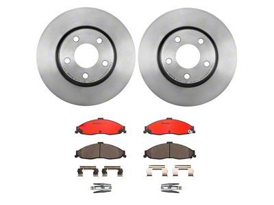 Brembo Vented Brake Front and Pad Kit; Front (98-02 Camaro)
