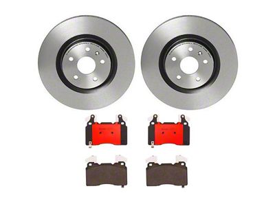 Brembo Vented Brake Rotor and Pad Kit; Front (10-15 Camaro SS)