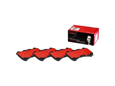 Brembo NAO Ceramic Brake Pads; Front Pair (15-23 Challenger R/T 392, R/T Scat Pack, SRT 392, SRT Hellcat, SRT Jailbreak, SRT Super Stock & T/A 392 w/ 6-Piston Front Calipers)