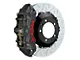 Brembo GT-S Series 6-Piston Front Big Brake Kit with 14-Inch 2-Piece Type 3 Slotted Rotors; Black Hard Anodized Calipers (11-23 5.7L HEMI, V6 Challenger)