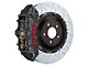 Brembo GT-S Series 6-Piston Front Big Brake Kit with 15-Inch 2-Piece Type 3 Slotted Rotors; Black Hard Anodized Calipers (09-10 Challenger R/T)