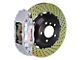 Brembo GT Series 4-Piston Front Big Brake Kit with 14-Inch 2-Piece Cross Drilled Rotors; Silver Calipers (09-10 Challenger R/T, SE)