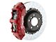 Brembo GT Series 6-Piston Front Big Brake Kit with 14-Inch 2-Piece Type 3 Slotted Rotors; Red Calipers (09-10 Challenger R/T, SE)