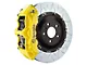 Brembo GT Series 6-Piston Front Big Brake Kit with 15-Inch 2-Piece Type 3 Slotted Rotors; Yellow Calipers (09-10 Challenger R/T)