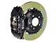 Brembo GT Series 4-Piston Front Big Brake Kit with 14-Inch 2-Piece Type 1 Slotted Rotors; Black Calipers (06-10 RWD Charger, Excluding SRT8)