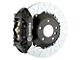 Brembo GT Series 4-Piston Rear Big Brake Kit with 15-Inch 2-Piece Type 3 Slotted Rotors; Black Calipers (06-14 Charger SRT8)
