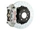 Brembo GT Series 4-Piston Rear Big Brake Kit with 15-Inch 2-Piece Type 3 Slotted Rotors; Silver Calipers (06-14 Charger SRT8)