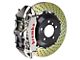 Brembo GT Series 6-Piston Front Big Brake Kit with 14-Inch 2-Piece Cross Drilled Rotors; Nickel Plated Calipers (06-10 RWD Charger, Excluding SRT8)