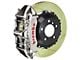 Brembo GT Series 6-Piston Front Big Brake Kit with 14-Inch 2-Piece Type 1 Slotted Rotors; Nickel Plated Calipers (06-10 RWD Charger, Excluding SRT8)