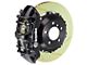 Brembo GT Series 6-Piston Front Big Brake Kit with 14-Inch 2-Piece Type 1 Slotted Rotors; Black Calipers (11-23 5.7L HEMI, V6 Charger)