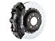 Brembo GT Series 6-Piston Front Big Brake Kit with 14-Inch 2-Piece Type 3 Slotted Rotors; Black Calipers (06-10 RWD Charger, Excluding SRT8)