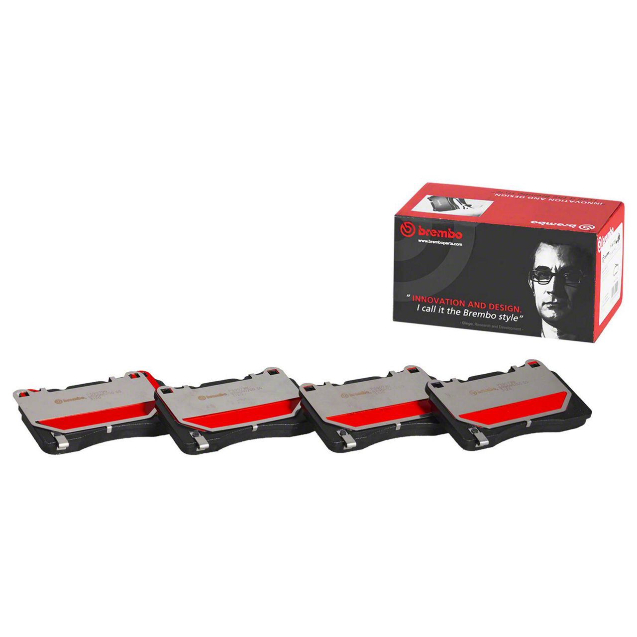 Brembo Corvette NAO Ceramic Brake Pads; Front Pair P10064N Brembo Corvette NAO Ceramic Brake Pads; Front Pair P10064N
