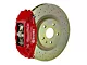 Brembo GT Series 4-Piston Front Big Brake Kit with 14-Inch 1-Piece Cross Drilled Rotors; Red Calipers (05-13 Corvette C6, Excluding Grand Sport & Z06)