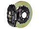 Brembo GT Series 4-Piston Front Big Brake Kit with 14-Inch 2-Piece Type 1 Slotted Rotors; Black Calipers (97-04 Corvette C5)