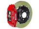 Brembo GT Series 4-Piston Front Big Brake Kit with 14-Inch 2-Piece Type 1 Slotted Rotors; Red Calipers (05-13 Corvette C6, Excluding Grand Sport & Z06)