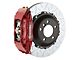 Brembo GT Series 4-Piston Front Big Brake Kit with 14-Inch 2-Piece Type 3 Slotted Rotors; Red Calipers (05-13 Corvette C6, Excluding Grand Sport & Z06)