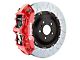 Brembo GT Series 6-Piston Front Big Brake Kit with 13.80-Inch 2-Piece Type 3 Slotted Rotors; Red Calipers (06-13 Corvette C6 Grand Sport & Z06 w/o Carbon Ceramic Brakes)