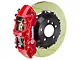 Brembo GT Series 6-Piston Front Big Brake Kit with 14-Inch 2-Piece Type 1 Slotted Rotors; Red Calipers (97-04 Corvette C5)