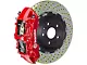 Brembo GT Series 6-Piston Front Big Brake Kit with 14.40-Inch 2-Piece Cross Drilled Rotors; Red Calipers (06-13 Corvette C6 Grand Sport & Z06 w/o Carbon Ceramic Brakes)