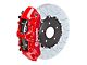 Brembo GT Series 6-Piston Front Big Brake Kit with 350x34mm 2-Piece Type 3 Slotted Rotors; Red Calipers (20-24 Corvette C8, Excluding Z06)