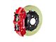 Brembo GT Series 6-Piston Front Big Brake Kit with 380x32mm 2-Piece Type 1 Slotted Rotors; Red Calipers (20-24 Corvette C8, Excluding Z06)
