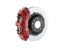Brembo GT Series 6-Piston Front Big Brake Kit with 380x32mm 2-Piece Type 3 Slotted Rotors; Red Calipers (20-24 Corvette C8, Excluding Z06)