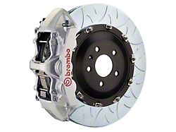 Brembo GT Series 6-Piston Front Big Brake Kit with 380x34mm 2-Piece Type 3 Slotted Rotors; Silver Calipers (20-25 Corvette C8 Stingray)