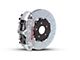 Brembo GT Series 6-Piston Front Big Brake Kit with Type 3 Slotted Rotors; Silver Calipers (15-23 Mustang EcoBoost, V6)