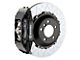 Brembo GT Series 4-Piston Front Big Brake Kit with 14-Inch 2-Piece Type 3 Slotted Rotors; Black Calipers (05-14 Mustang GT w/o Performance Pack, V6)
