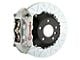 Brembo GT Series 4-Piston Rear Big Brake Kit with 15-Inch 2-Piece Type 3 Slotted Rotors; Silver Calipers (15-23 Mustang GT, EcoBoost, V6)
