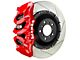 Brembo GT Series 6-Piston Front Big Brake Kit with 15.90-Inch 2-Piece Type 1 Slotted Rotors; Red Calipers (15-23 Mustang GT)