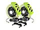 Brembo GT Series 6-Piston Front Big Brake Kit with 15.90-Inch 2-Piece Type 1 Slotted Rotors; Fluorescent Yellow Calipers (15-23 Mustang GT)