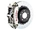 Brembo GT Series 6-Piston Front Big Brake Kit with 14-Inch 2-Piece Type 3 Slotted Rotors; Nickel Plated Calipers (94-04 Mustang)