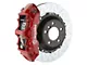 Brembo GT Series 6-Piston Front Big Brake Kit with 14-Inch 2-Piece Type 3 Slotted Rotors; Red Calipers (05-14 Mustang GT w/o Performance Pack, V6)