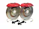 Brembo GT500 Front Big Brake Kit with Slotted Rotors; Red Calipers (05-14 All)